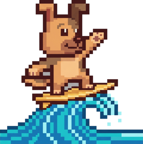 Surfing Dog